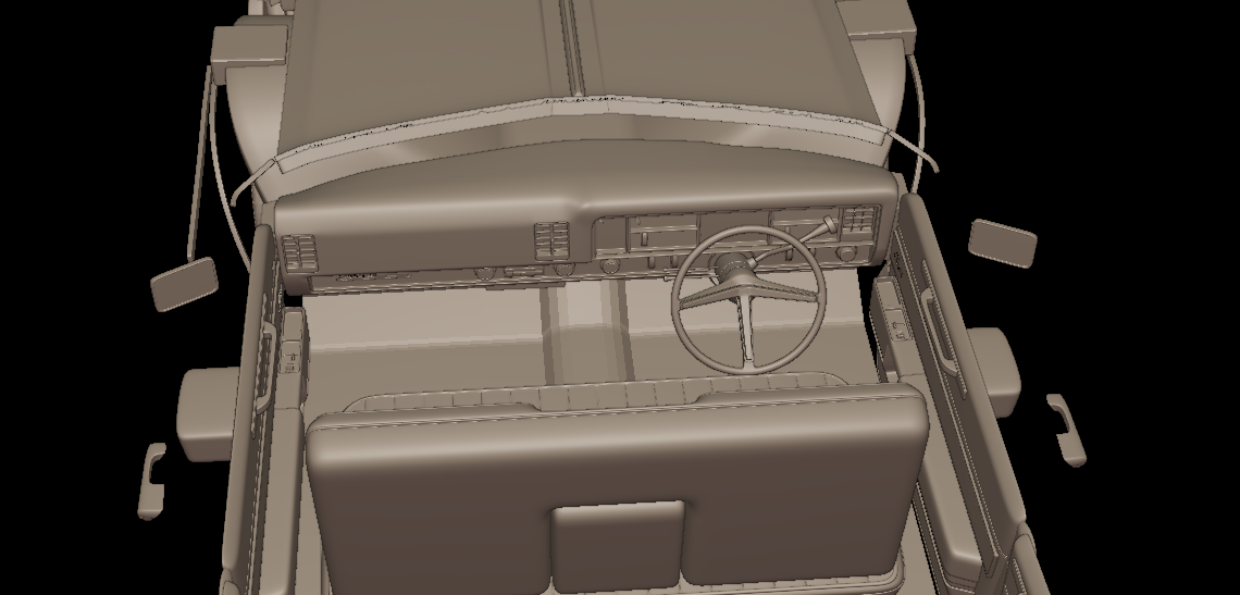 buick electra 225 1968 four doors 3d print model