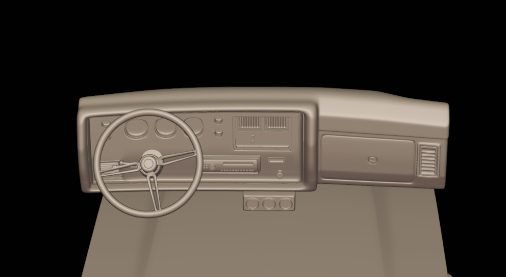 CHEVROLET MONTE CARLO 1972 3D PRINT MODEL