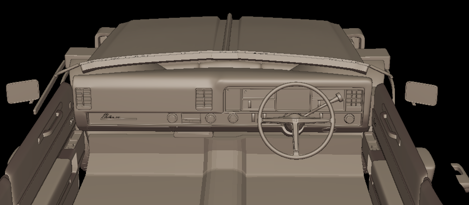 buick electra 225 1968 two doors 3d print model