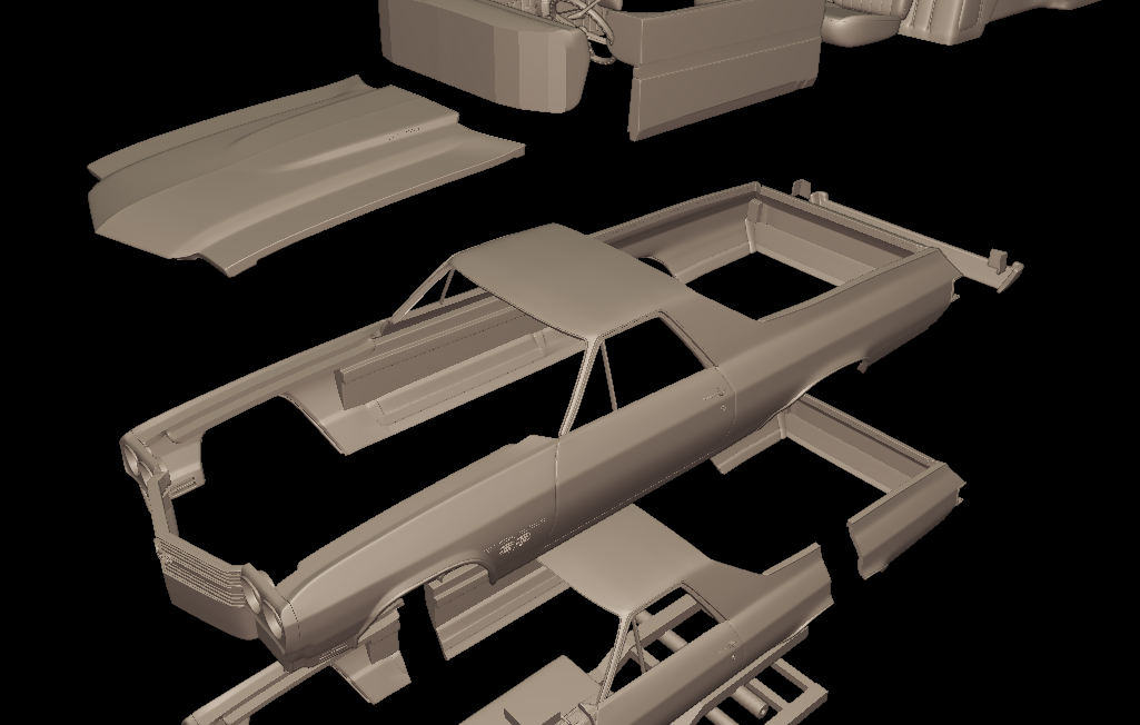 STL FILE CHEVROLET 1970 El Camino ss 3D PRINT MODEL - ARTISTIT