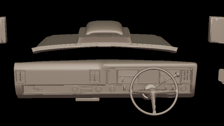 custom Buick Electra 225 1968 two doors 3d print model