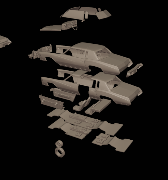 STL FILE chevrolet monte carlo 1973 3d print model - ARTISTIT