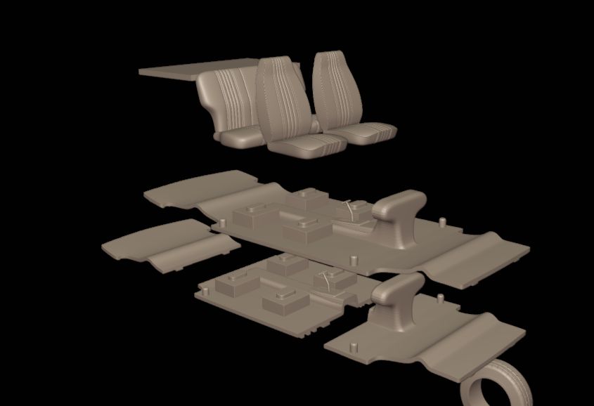 STL FILE chevrolet br chevette sl 1976 3d print model - ARTISTIT