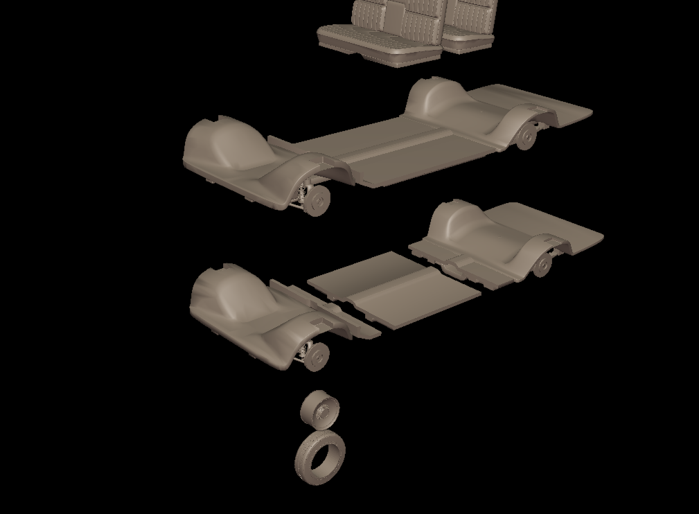 buick electra 225 1968 two doors 3d print model