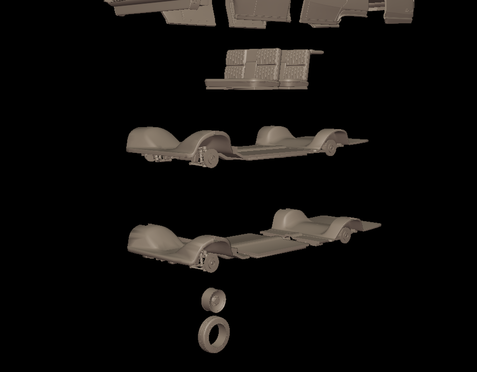 buick electra 225 1968 four doors 3d print model