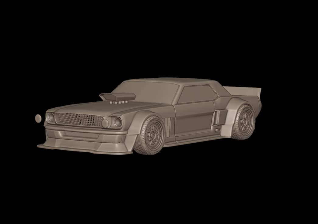 Ford Mustang Hoonicorn 3d print model
