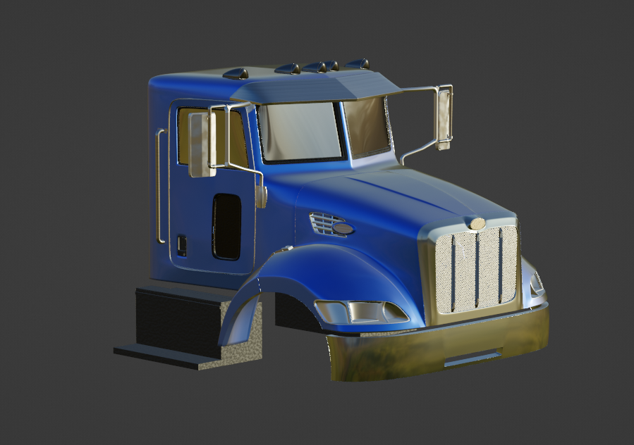 STL FILE peterbilt 335 2005 TRUCK 3D PRINT MODEL - ARTISTIT