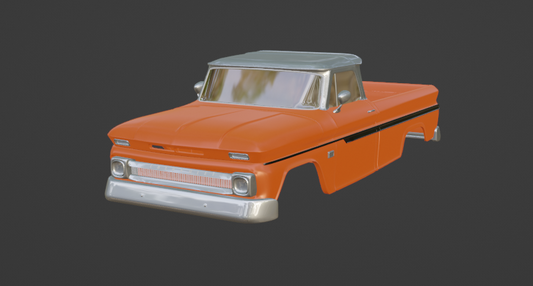 STL FILE Chevy C10 F 1966 TRUCK 3D PRINT MODEL - ARTISTIT