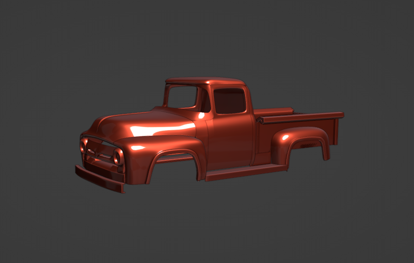 STL FILE Ford F-100 1956 TRUCK - ARTISTIT