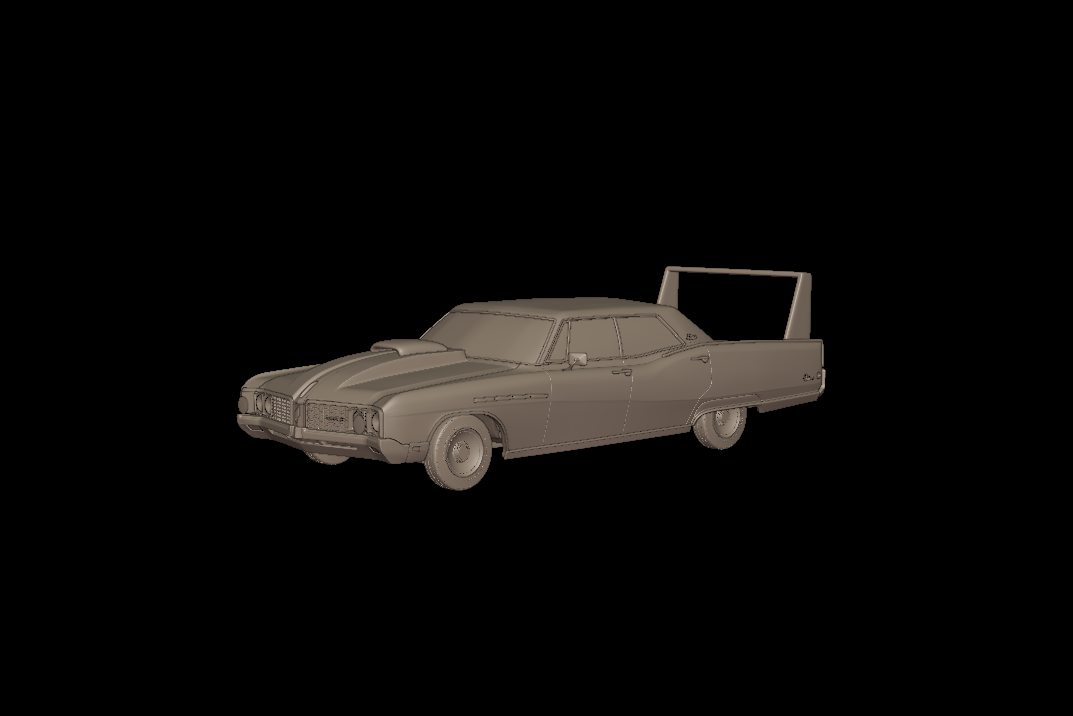 custom Buick Electra 225 1968 four doors 3d print model