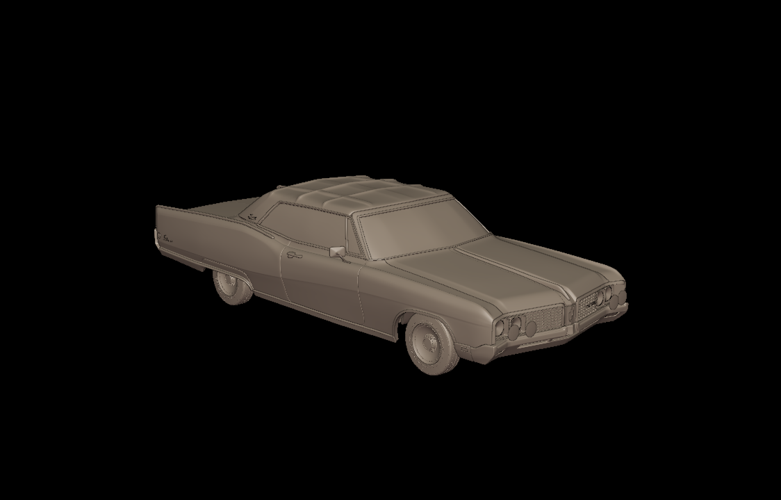 buick electra 225 1968 convertable 3d print model