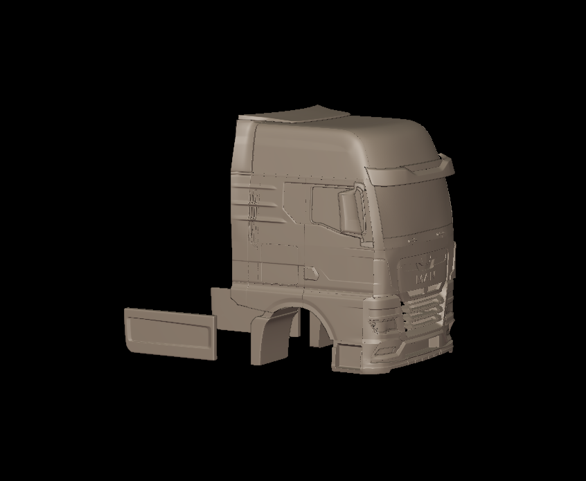 MAN TGX 2021 TRUCK 3D PRINT MODEL
