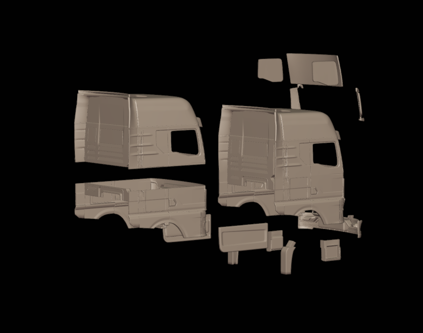 MAN TGX 2021 TRUCK 3D PRINT MODEL