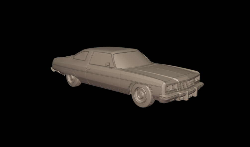 STL FILE chevrolet caprice classic 1976 3d print model - ARTISTIT