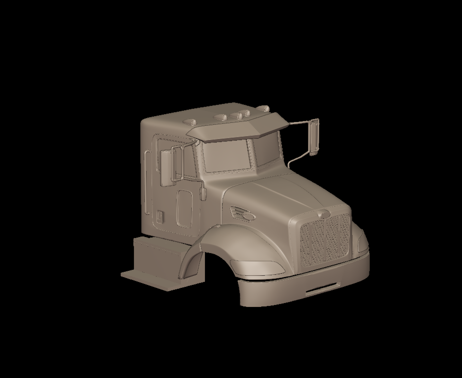 peterbilt 335 2005 TRUCK 3D PRINT MODEL