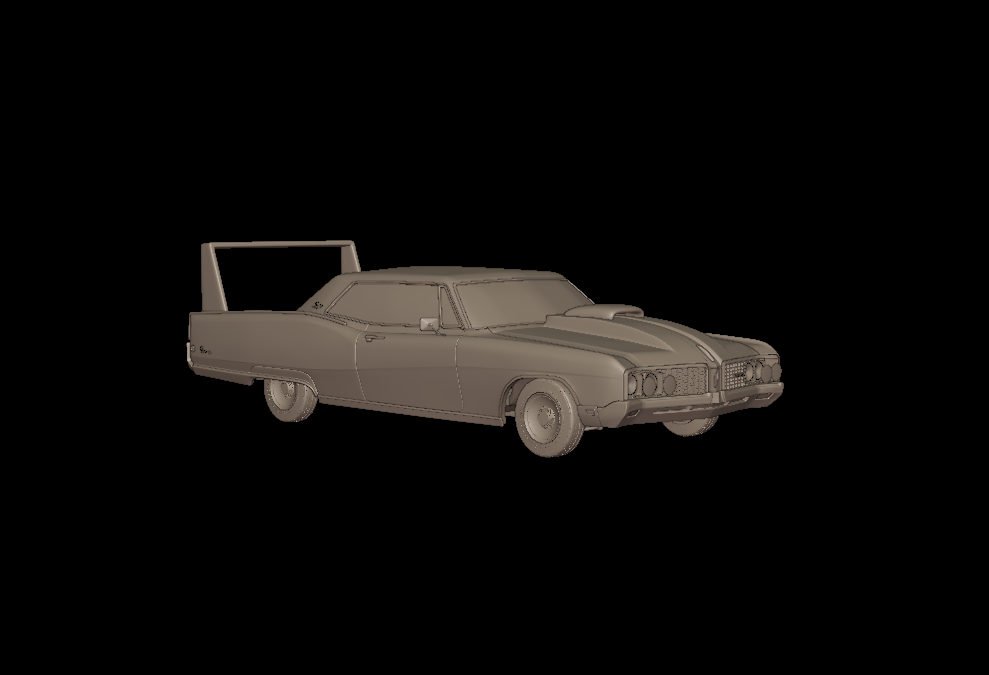 custom Buick Electra 225 1968 two doors 3d print model