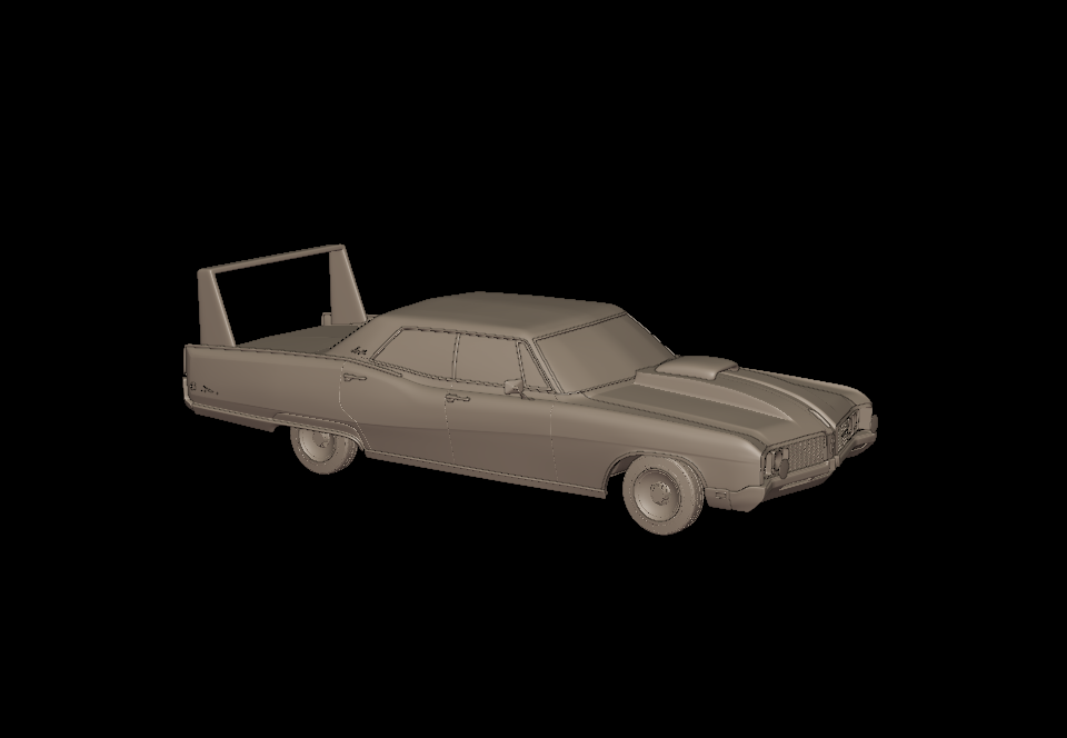 custom Buick Electra 225 1968 four doors 3d print model