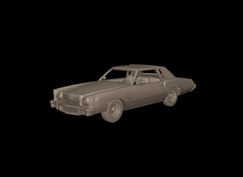 chevrolet monte carlo 1973 3d print model