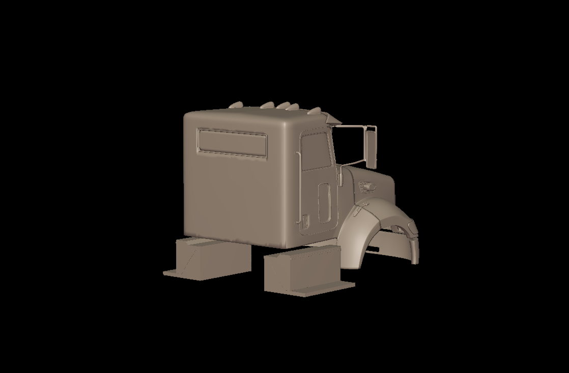 peterbilt 335 2005 TRUCK 3D PRINT MODEL