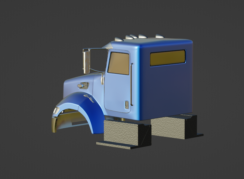 STL FILE peterbilt 335 2005 TRUCK 3D PRINT MODEL - ARTISTIT