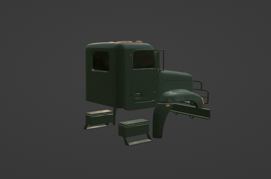 STL FILE Freightliner M916A1 TRUCK 3D PRINT MODEL - ARTISTIT