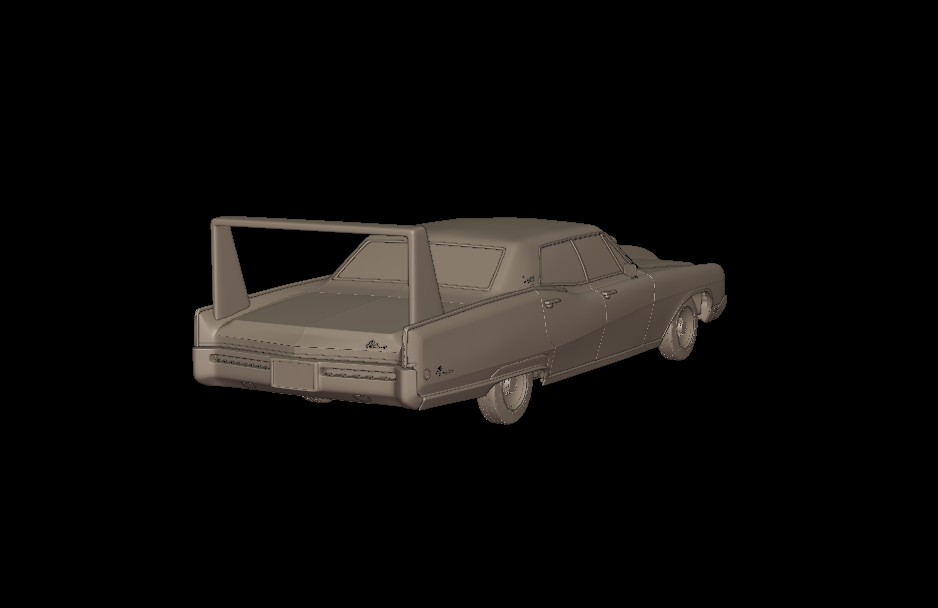 custom Buick Electra 225 1968 four doors 3d print model