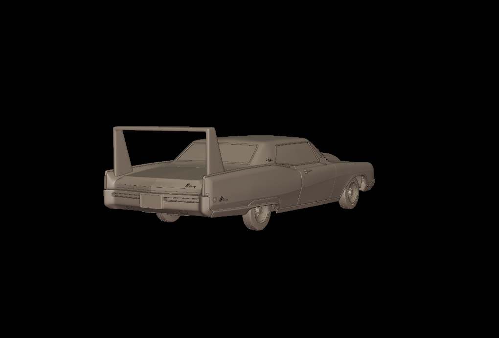 custom Buick Electra 225 1968 two doors 3d print model