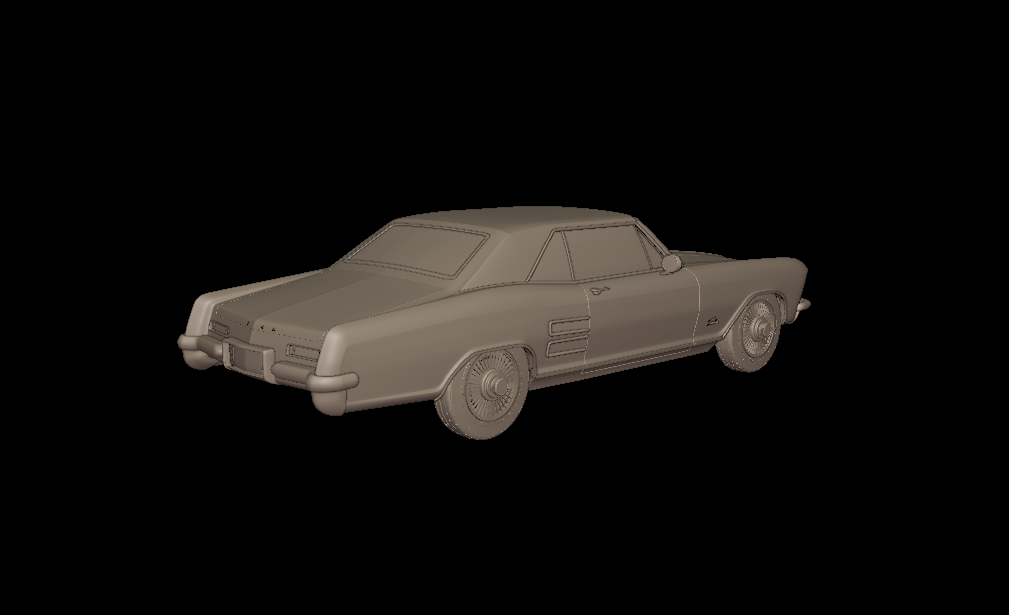 BUICK RIVIERA 1963 3d print model