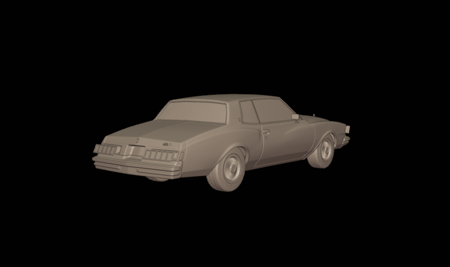 STL FILE chevrolet monte carlo 1978 3d print model - ARTISTIT
