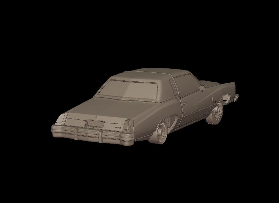 STL FILE CHEVROLET MONTE CARLO 1976 3D PRINT MODEL - ARTISTIT