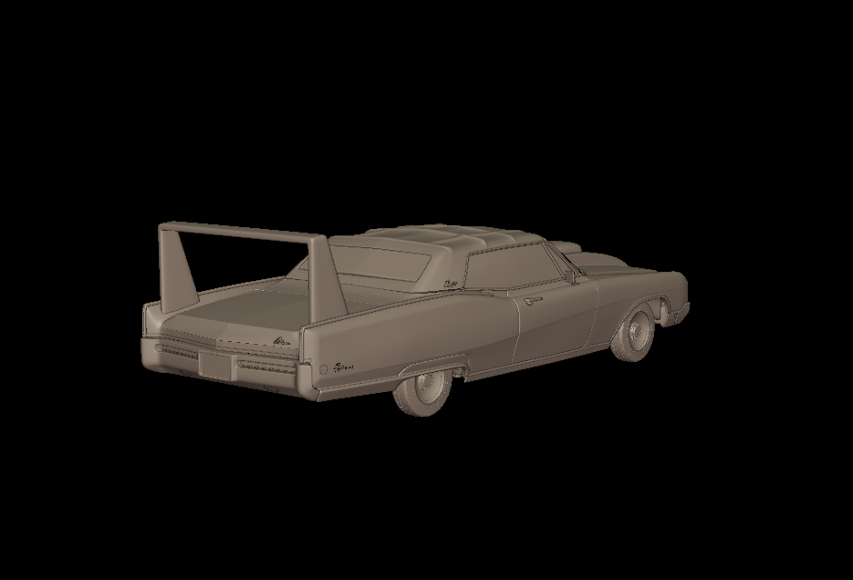 custom Buick Electra 225 1968 convertible 3d print model