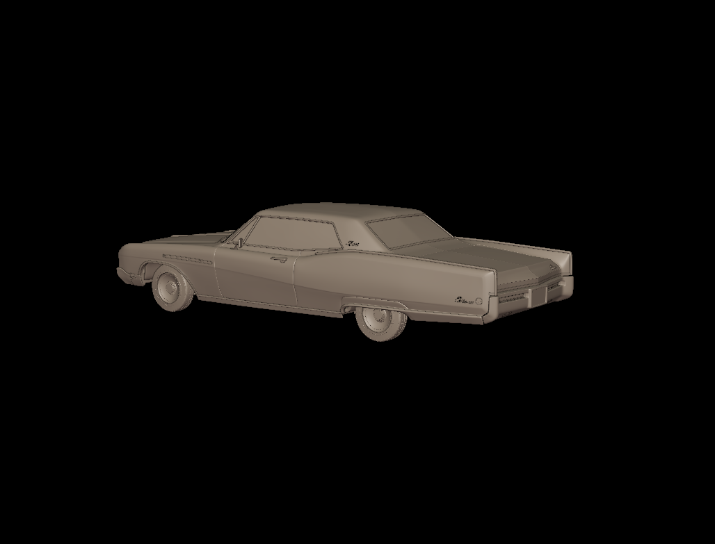 buick electra 225 1968 two doors 3d print model