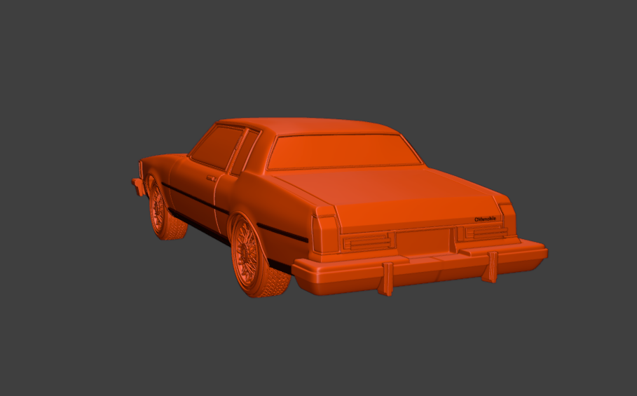 STL FILE 1985 oldsmobile delta 88-royale coupe 2 doors 3D model - ARTISTIT