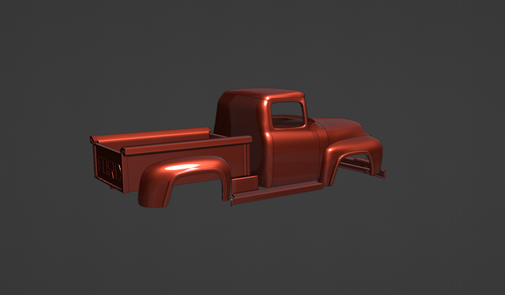 STL FILE Ford F-100 1956 TRUCK - ARTISTIT