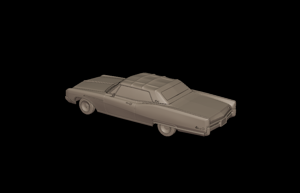 buick electra 225 1968 convertable 3d print model