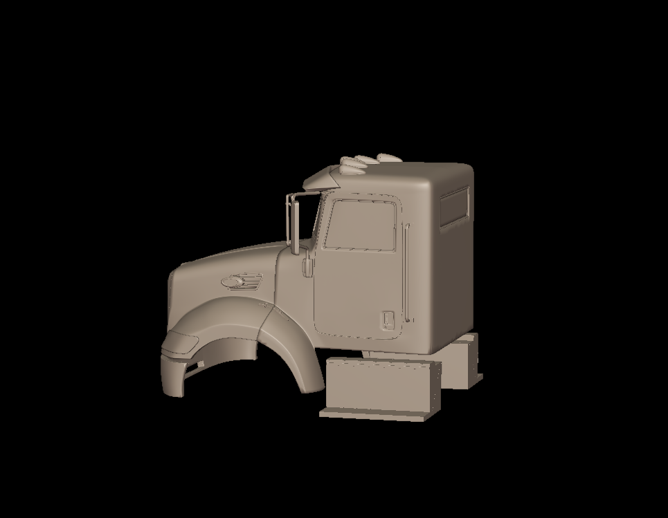 peterbilt 335 2005 TRUCK 3D PRINT MODEL