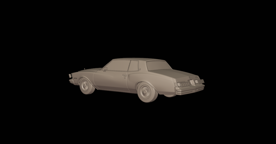 STL FILE chevrolet monte carlo 1978 3d print model - ARTISTIT