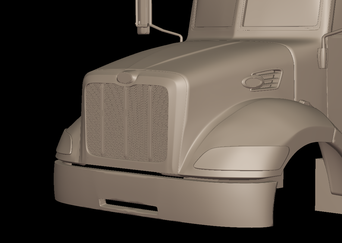 peterbilt 335 2005 TRUCK 3D PRINT MODEL