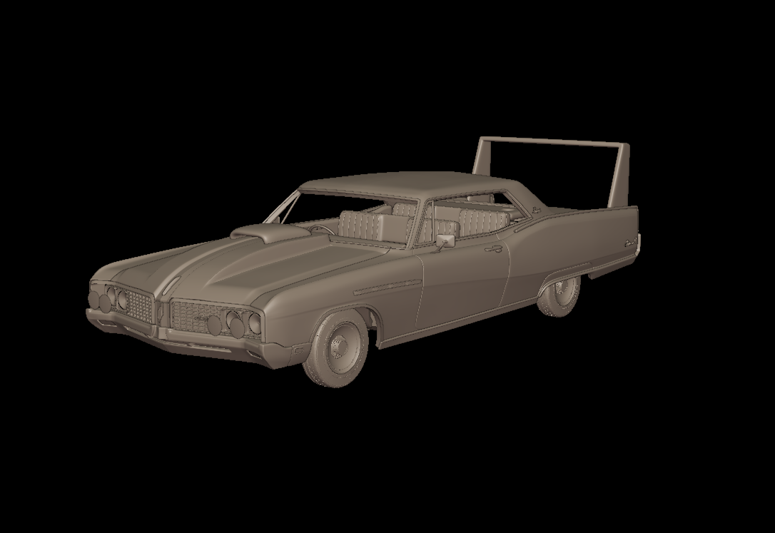 custom Buick Electra 225 1968 two doors 3d print model