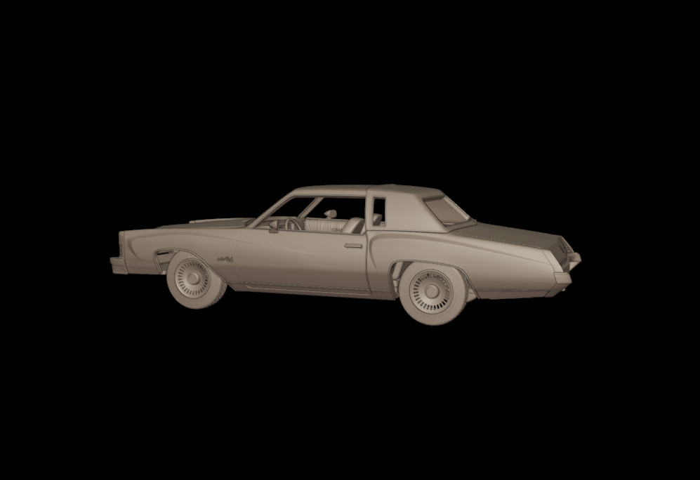 chevrolet monte carlo 1973 3d print model