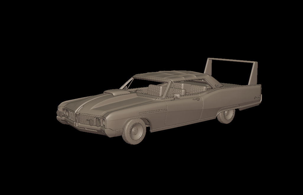 custom Buick Electra 225 1968 convertible 3d print model