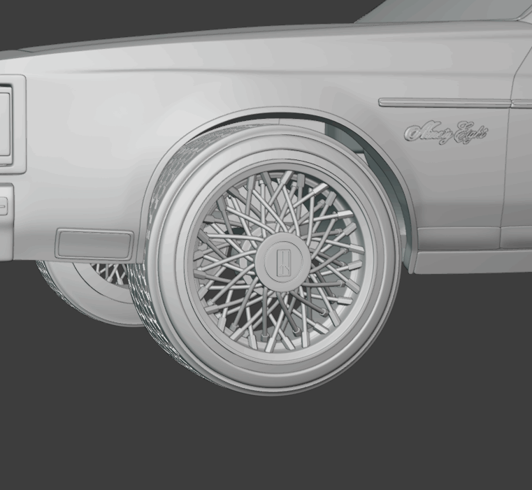 STL FILE 1983 Oldsmobile Regency 3d model - ARTISTIT