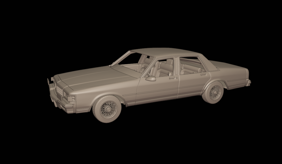 STL FILE chevrolet caprice 1987 3d print model - ARTISTIT