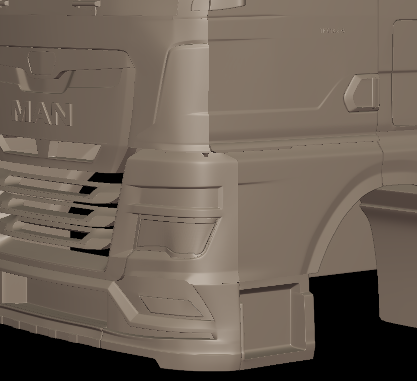 MAN TGX 2021 TRUCK 3D PRINT MODEL