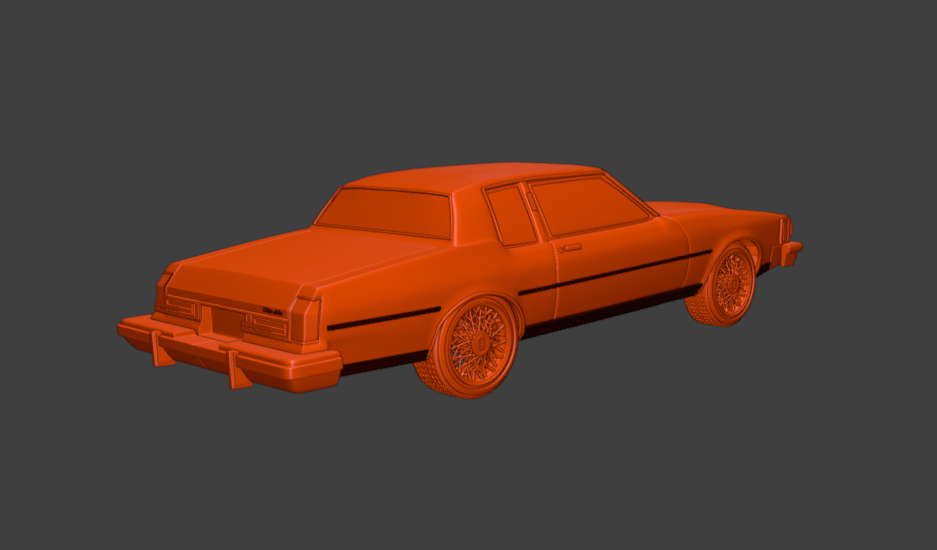 STL FILE 1985 oldsmobile delta 88-royale coupe 2 doors 3D model - ARTISTIT