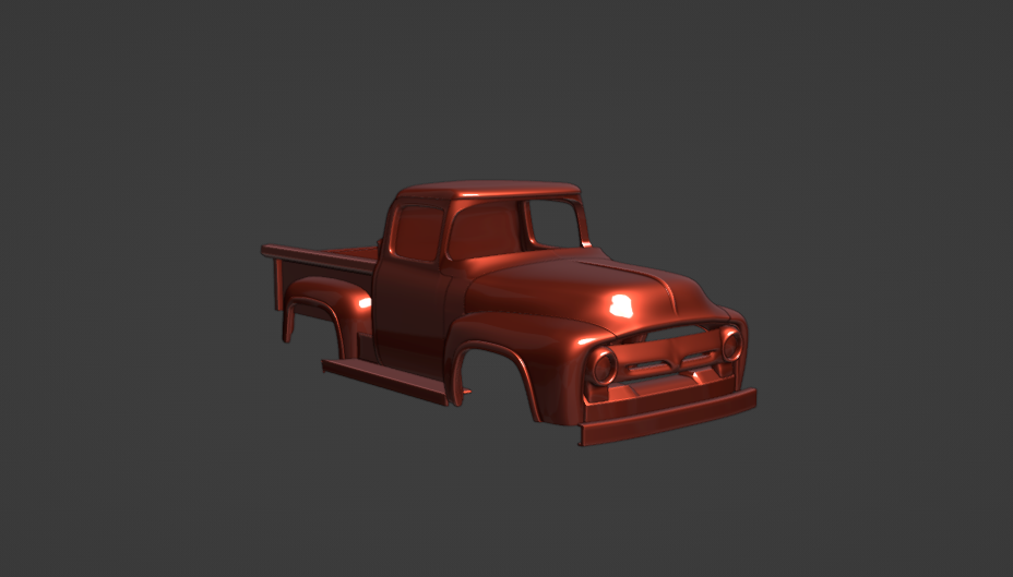 STL FILE Ford F-100 1956 TRUCK - ARTISTIT