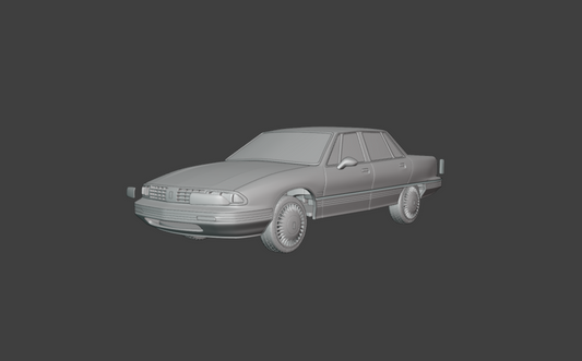STL FILE 1991 - 1996 Oldsmobile 98 3d print model - ARTISTIT