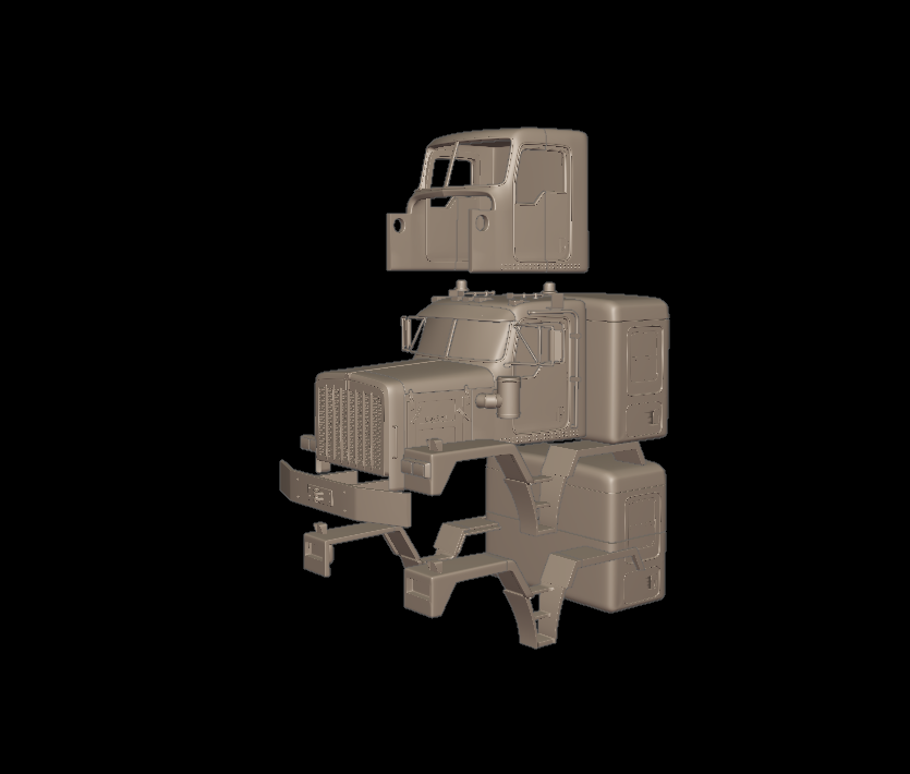 kenworth c500 truck 3d print model