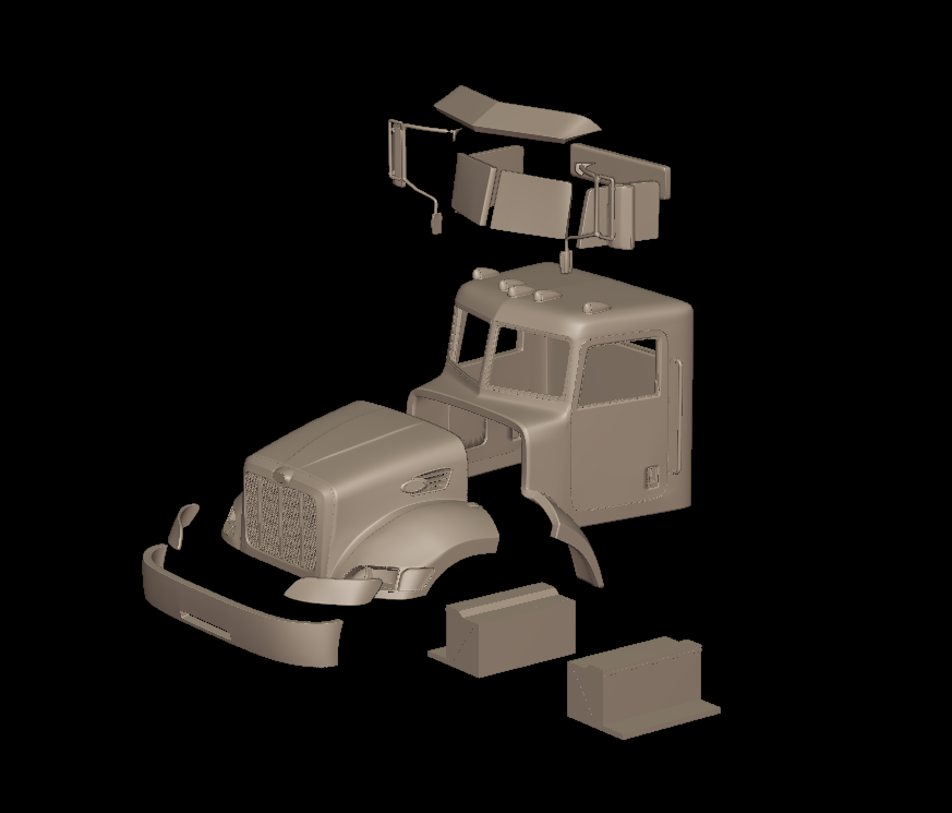 peterbilt 335 2005 TRUCK 3D PRINT MODEL