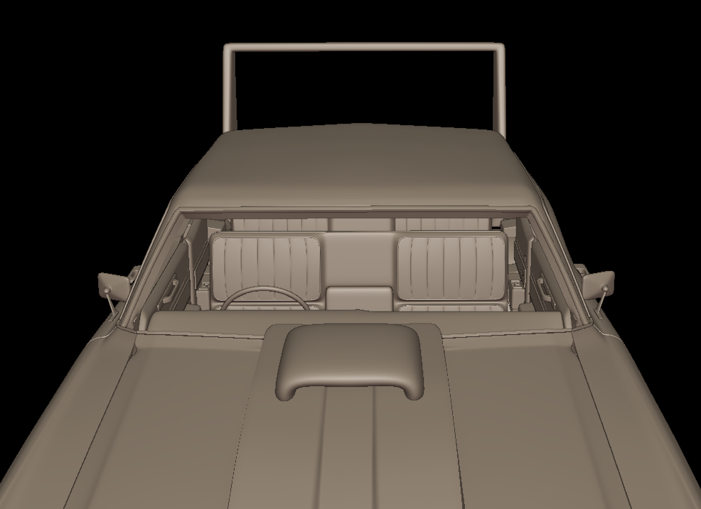 custom Buick Electra 225 1968 two doors 3d print model